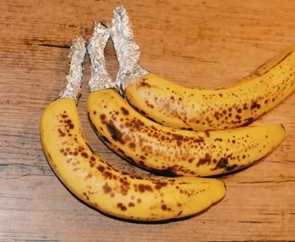 conserver les bananes avec du papier aluminium