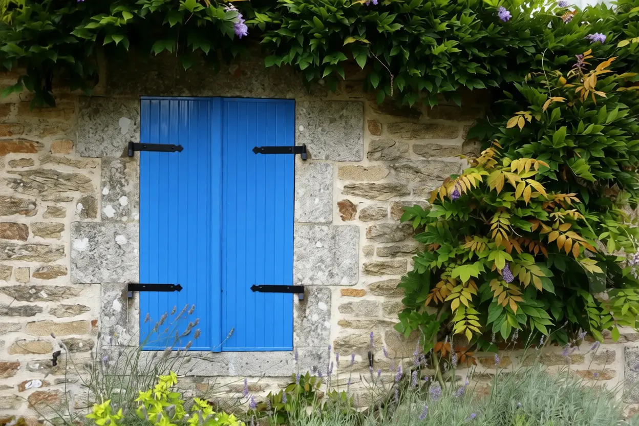 maison volets fermés en l’absence des propriétaires