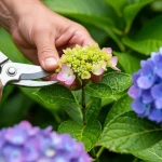 taille des hortensias sur vieux bois après fanaison des fleurs